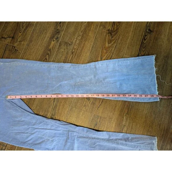 Free People Pull On Corduroy Flare Pants Size 25 Lavender Purple - Picture 5 of 7